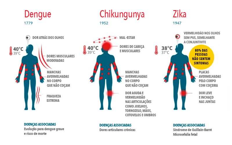 Quais os principais fatores para identificar as diferenças entre as doenças.